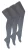 Heat Holders – 3 paar ondoorzichtige schoolleggings voor meisjes – Grijs