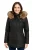 Dames Zwarte Gewatteerde Leren Parka Jas – Bowen