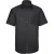 Russell Collection Heren Classic Ultimate Non-Iron Shirt met Korte Mouwen (Zwart)