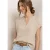 Street One Dames Blouse shirt van mousseline in Beige