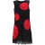 Dolce & Gabbana mini-jurk met stippen en kanten details in zwart en rood katoen