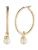 Lauren Ralph Lauren Oorbellen  goud / parelwit