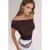 Asymmetrische Nek Eén-Schouder Sandy Blouse