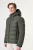 Donkergroen softshell pufferjas