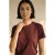 AWARE T-shirt – donkerrood