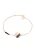 faina Armband  rose-goud / zwart / transparant