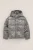 WE Fashion – Meisjes oversized gewatteerde jas met metallic look – Oversized – Zilver –