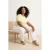 Trendyol Curve Dames Geel Effen Kort Regular fit Grote maten T-shirts
