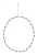 IZIA Ketting  blauw / goud / zwart