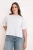 Trendyol Curve Dames Wit Effen Kort Oversized Grote maten T-shirts