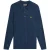 Lyle & Scott Golf Long Sleeve Knitted Polo Ryder Blue