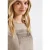 Street One Dames Shirt met glinsterende print in Beige