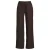 MAC high waist broek met linnen donkerbruin