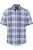 Fynch-Hatton Linnen Overhemd blauw, Ruit