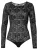 Urban Classics Lace Longsleeve Body Dames Body’s – zwart – XS