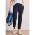 Street One Dames Mid Waist Slim Legs broek in Loose Fit in Blauw