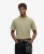 Superdry Mannen T-shirt met Borstzak en Contrasterend Stiksel Donkergrijs
