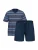 Ammann Pyjama kort ‘Night & Home Cotton’  donkerblauw