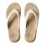 Reef Cushion Melody leren teenslippers ecru