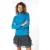 EsQualo Sweater Raglan Snap Button Petrol