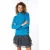EsQualo Sweater Raglan Snap Button Petrol