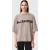AllSaints Amelie As Emb Tee Stone Grey