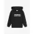 Les Deux Jongens hoodie washington zwart light ivory