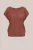 WE Fashion – Dames trui met glittergaren – Regular fit – Roestbruin –