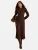 love & roses Gebreide jurk  chocoladebruin