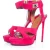 Givenchy roze suède haaienplatform sandalen
