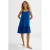 BEACHWAVE crinkle strandjurk blauw