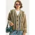 Etnische Print V-Hals Lange Mouw Knopen Cardigan