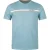 Aquascutum Active Katoenen Gestreept T-shirt In Avio-blauw