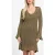 GUESS Lucky Ls Flare Mini Army Olive + Gold Lu