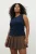 Trendyol Curve Dames Blauw Effen Mouwloos Getailleerd Grote maten Blouses
