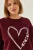 Bedrukte Crew Neck Relaxed Fit Sweater