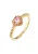 ELLI Ring  goud / pink
