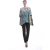 Oversized bedrukte top