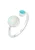 ELLI Ring ‘Opal’  neonblauw / zilver