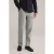 We Fashion 5-pocket Mid Waist Blended Light Grey