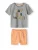 MINOTI Set  grijs / groen / abrikoos
