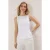 TRENDYOLMİLLA Dames Wit Effen Mouwloos Peplum Blouses