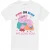 Peppa Pig Unisex volwassene roze of blauw we love you familie t-shirt