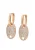 faina Oorbellen  rose-goud / transparant