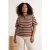 Trendyol Curve Dames Bruin Gestreept Kort Regular fit Grote maten Blouses