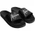 Malelions Men Signature Slides | Black/White