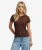 Athletic Essential T-shirt Slanke Pasvorm Brown