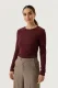Garcia longsleeve bordeauxrood