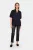 Blouse met korte mouwen Regular fit Night Sky dark blue