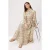 Trendyol Modest Dames Geel Paisley Maxi Lang A-lijn Modest Jurken